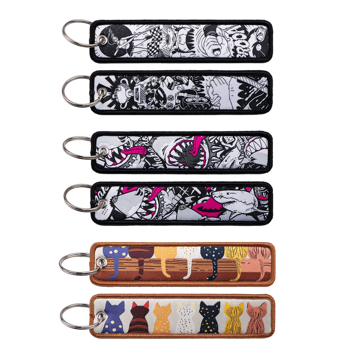Car Accessories Quotation - 1 szt. Anime Rekin Kot Haftowany