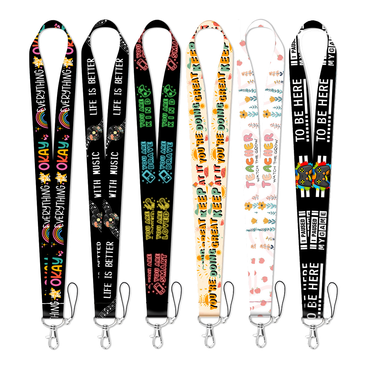 Car Accessories Quotation - Smycz do kluczy z cytatami, sznurek