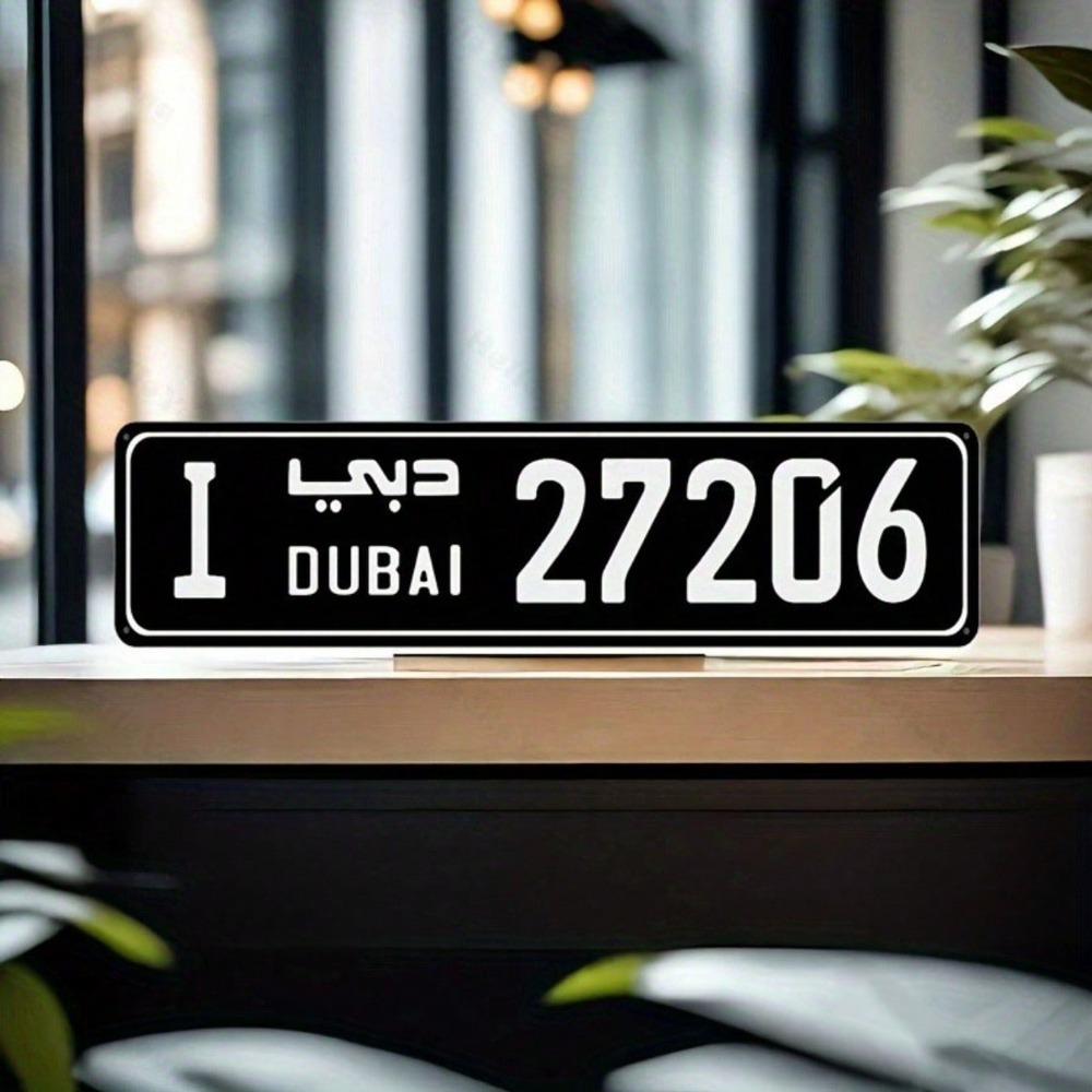 Car Accessories In Dubai - CIFBUY 1 szt. Dekoracyjna, grawerowana aluminiowa