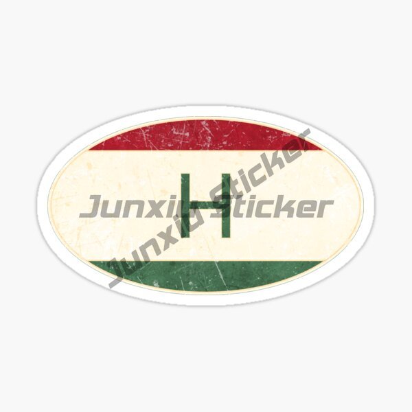 HUNARIA Owalna Naklejka z Flag – Car Accessories Logo recenzja i cena