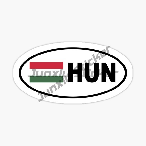 HUNARIA Owalna Naklejka z Flag – Car Accessories Logo recenzja i cena