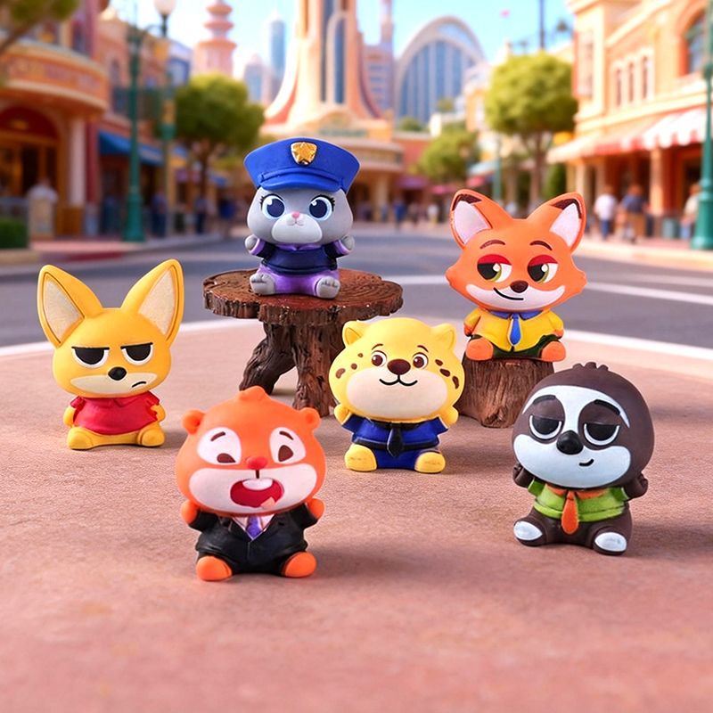 Figurka z żywicy Zootopia, mał – Car Accessories For Decoration recenzja i cena