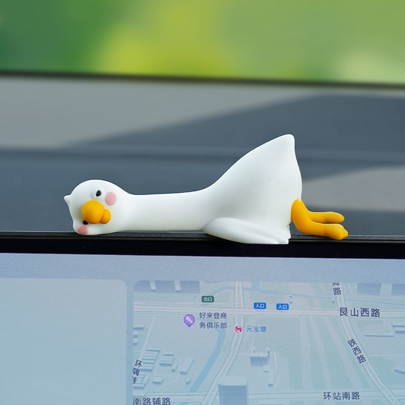 Urocza kreskówkowa biała kaczk – Car Accessories For Interior recenzja i cena