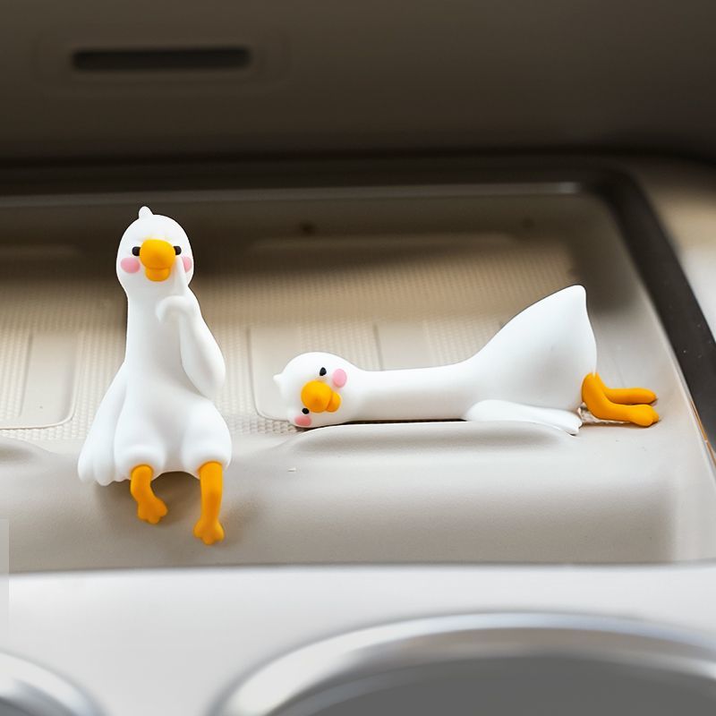 Urocza kreskówkowa biała kaczk – Car Accessories For Interior recenzja i cena