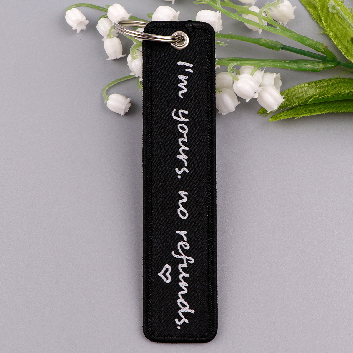 Czarny haftowany brelok do klu – Car Accessories Quotation recenzja i cena